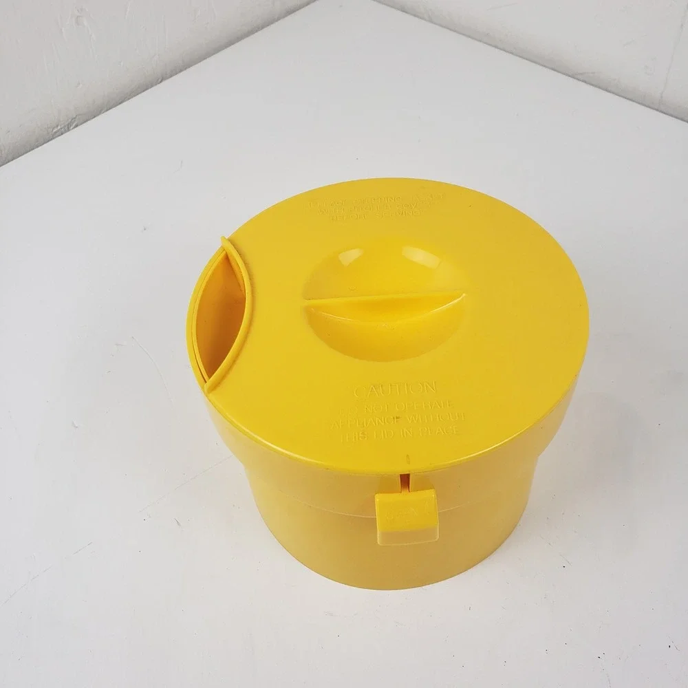 Mr Coffee Iced Tea Maker TM1.7 Replacement Steeping Basket Lid Yellow